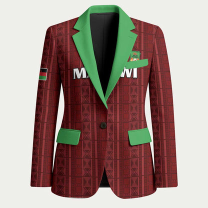 Custom Malawi Football Blazer Come On Flames - Red