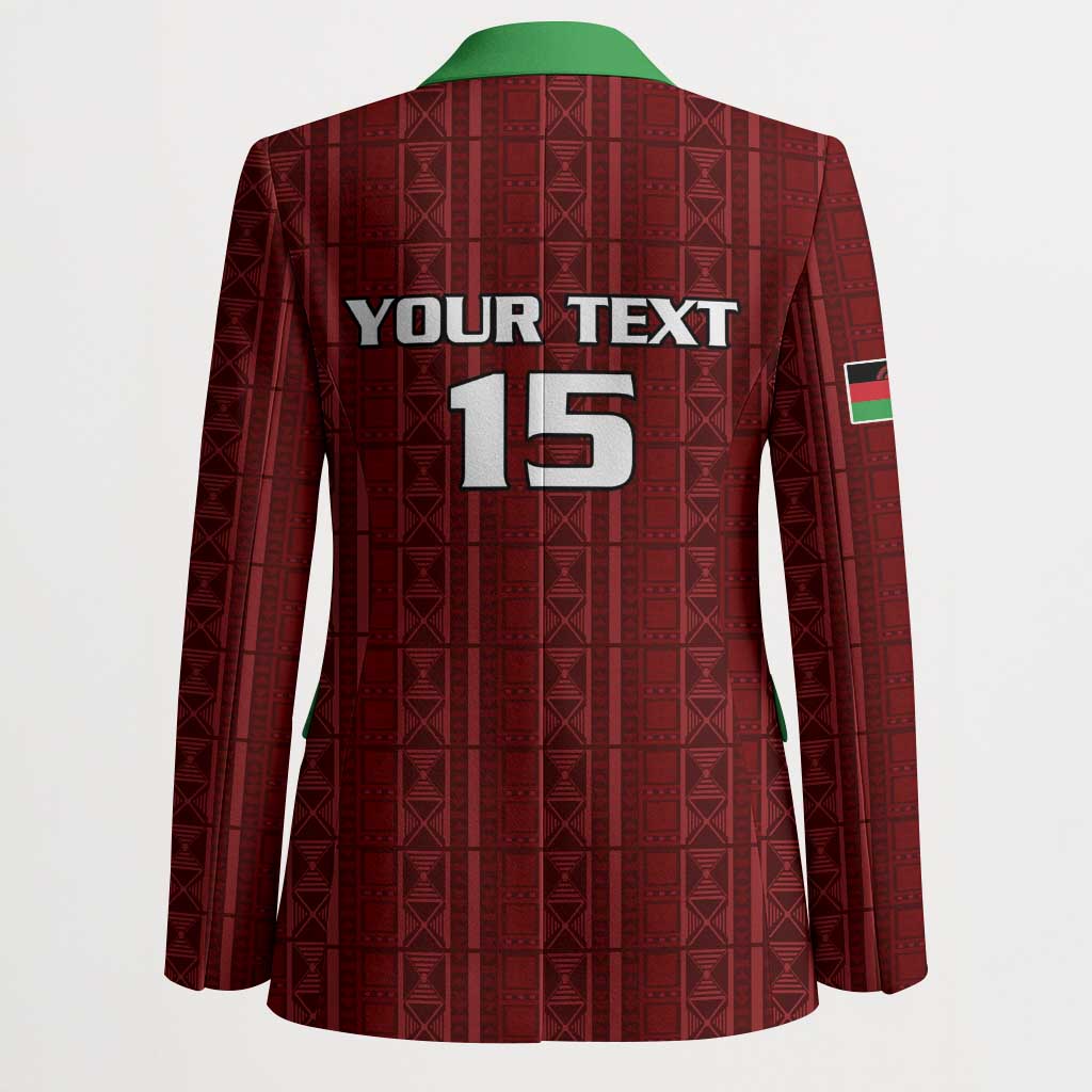 Custom Malawi Football Blazer Come On Flames - Red