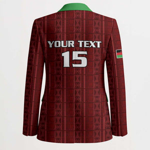 Custom Malawi Football Blazer Come On Flames - Red