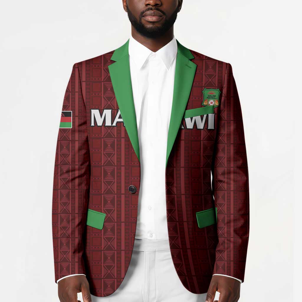 Custom Malawi Football Blazer Come On Flames - Red