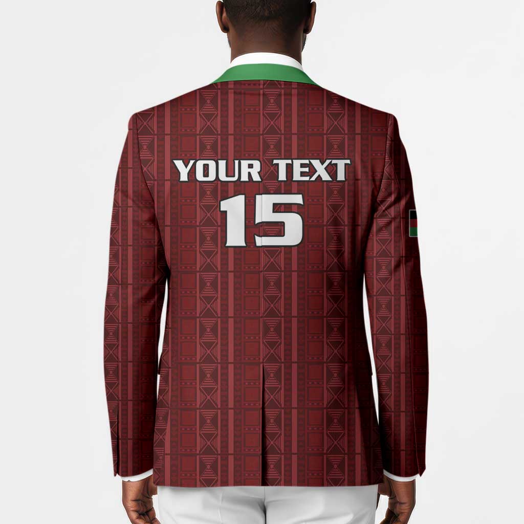 Custom Malawi Football Blazer Come On Flames - Red