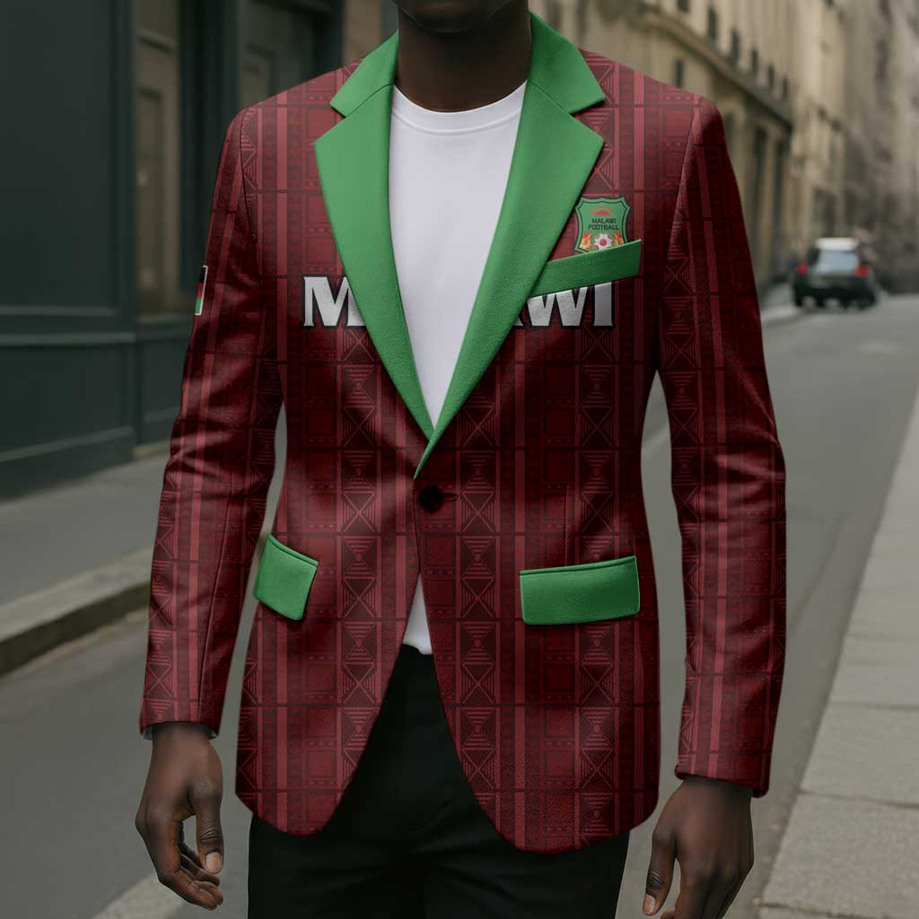 Custom Malawi Football Blazer Come On Flames - Red