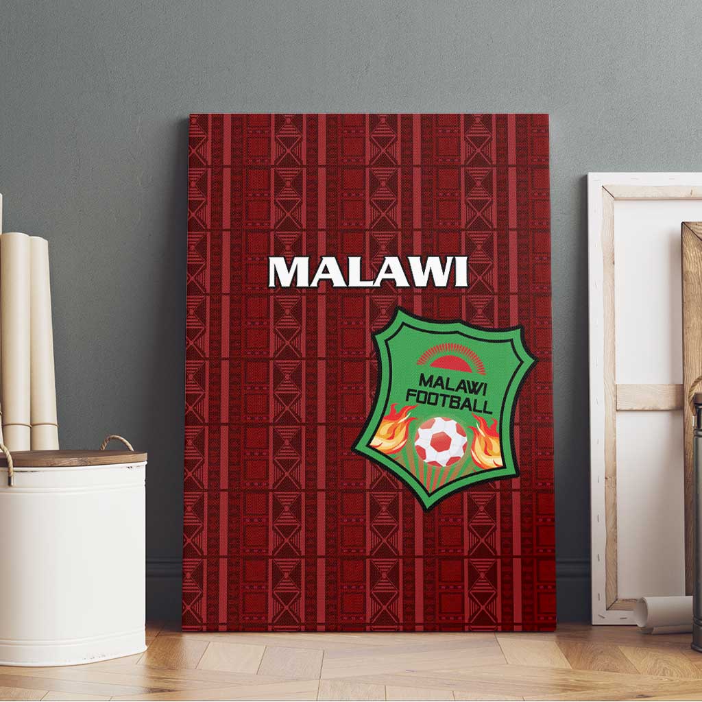 Malawi Football Canvas Wall Art Go Champions - Red - African Pride