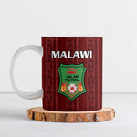 Custom Malawi Football Ceramic Mug Come On Flames - Red