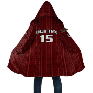 Custom Malawi Football Cloak Come On Flames - Red