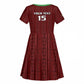 Custom Malawi Football Kid Short Sleeve Dress Go Champions - Red - African Pride