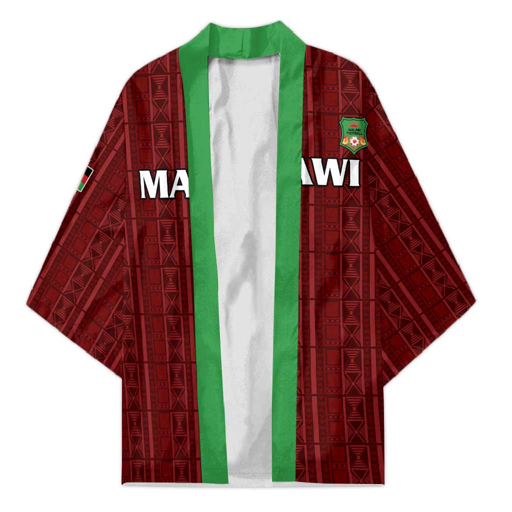 Custom Malawi Football Kimono Come On Flames - Red