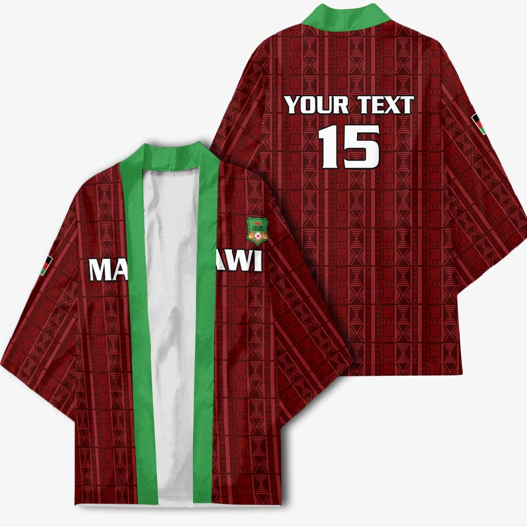 Custom Malawi Football Kimono Come On Flames - Red
