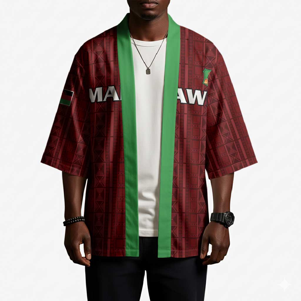 Custom Malawi Football Kimono Come On Flames - Red