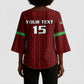 Custom Malawi Football Kimono Sleeve Blouse Come On Flames - Red