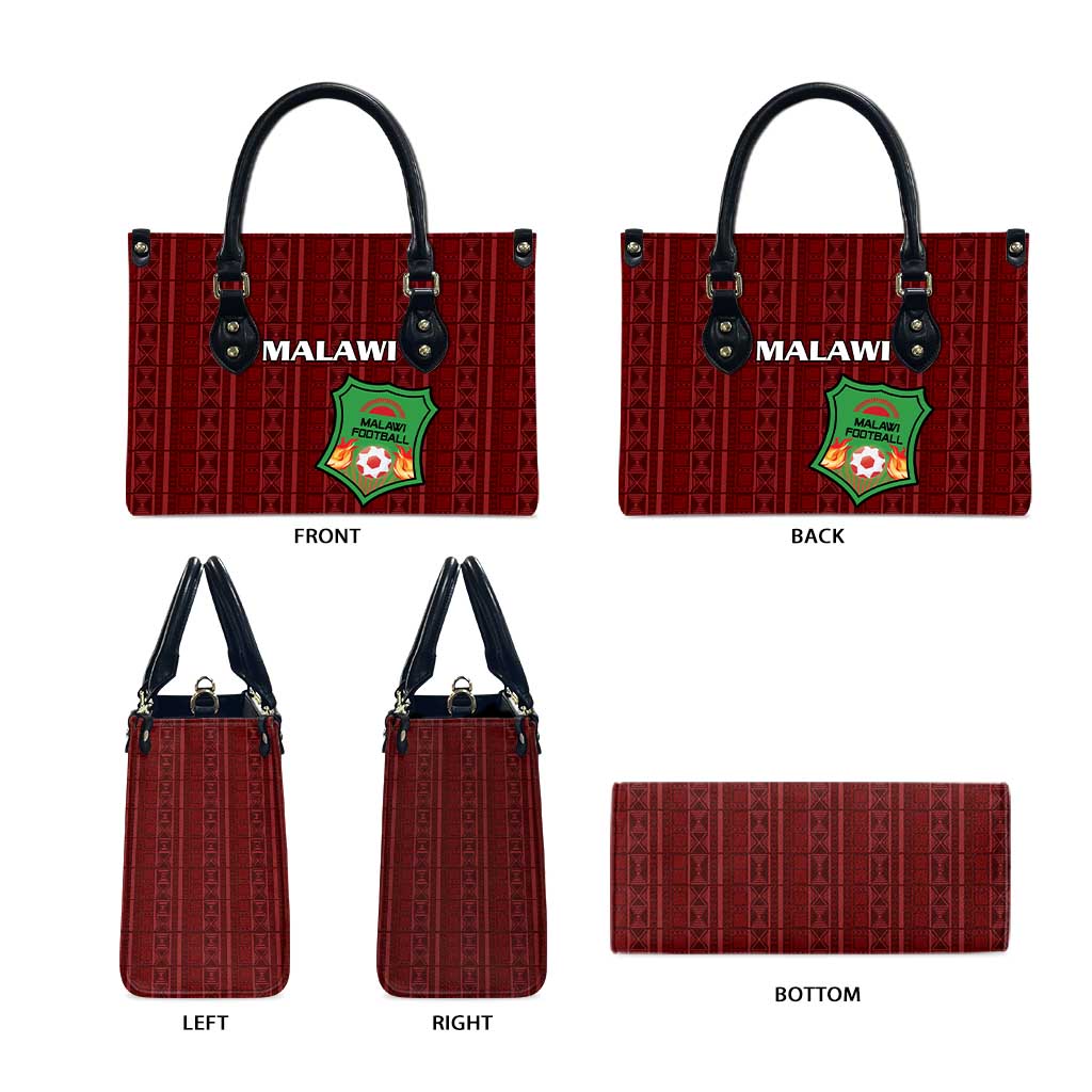 Malawi Football Leather Bag Come On Flames - Red