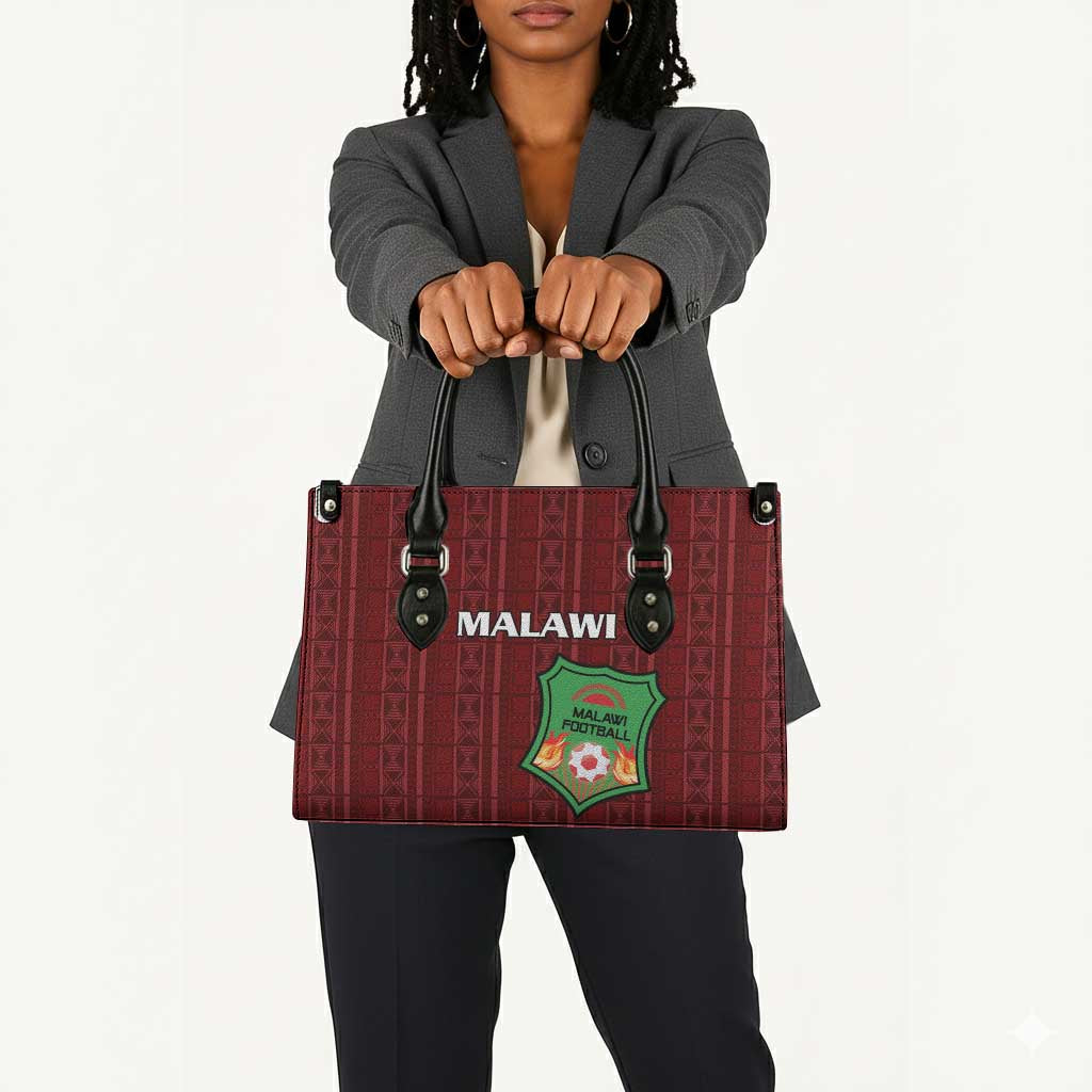Malawi Football Leather Bag Come On Flames - Red