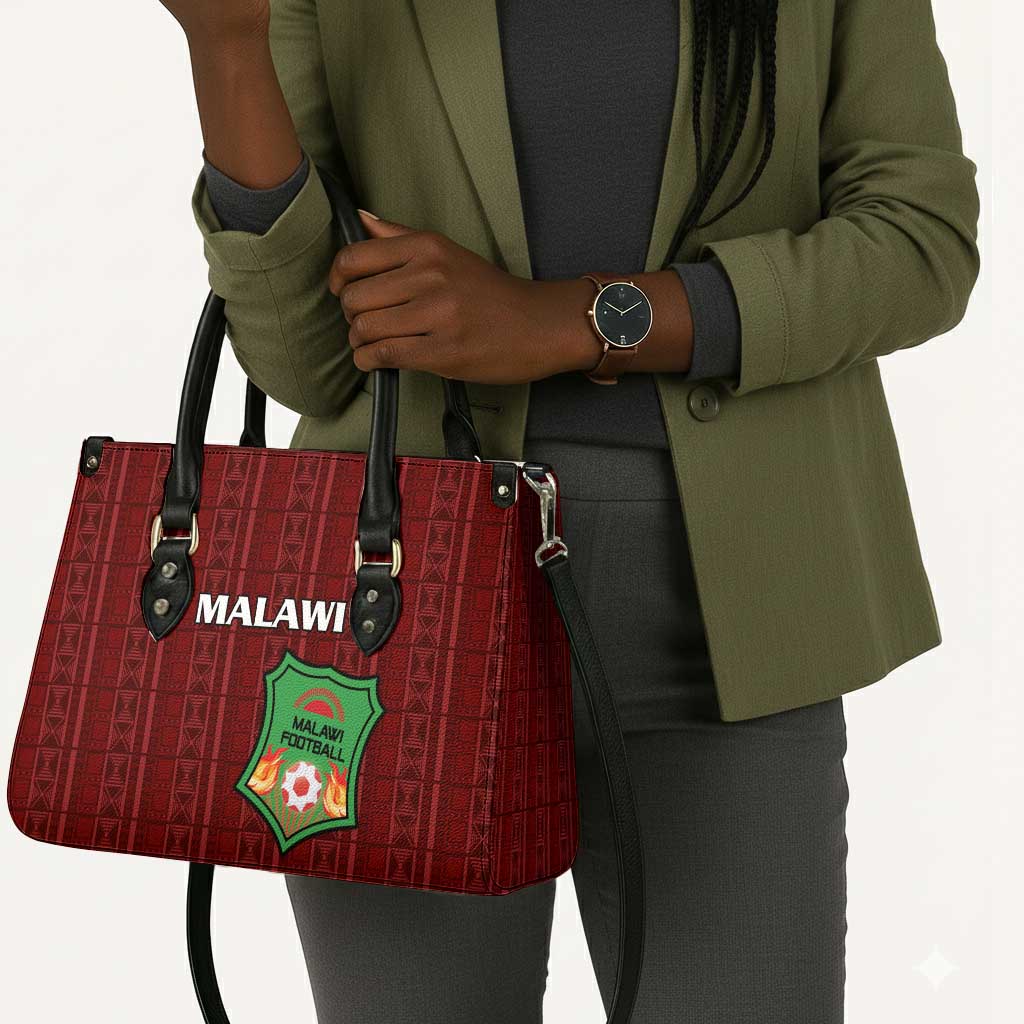 Malawi Football Leather Bag Come On Flames - Red