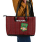 Malawi Football Leather Tote Bag Go Champions - Red - African Pride