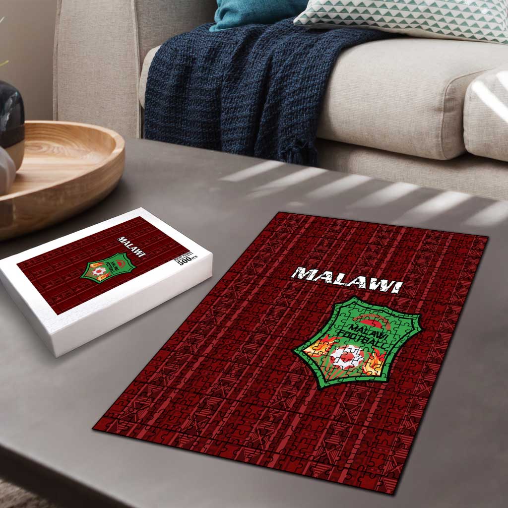 Malawi Football Puzzle Come On Flames - Red