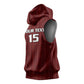 Custom Malawi Football Sleeveless Hoodie Go Champions - Red - African Pride