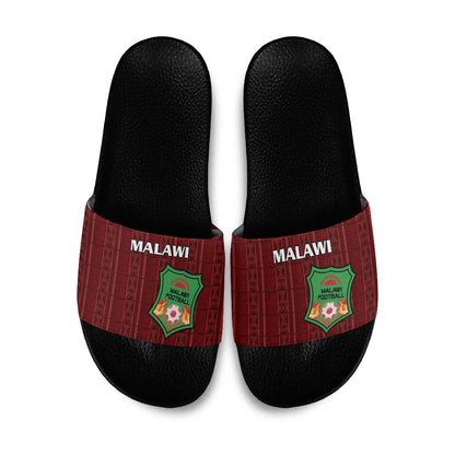 Malawi Football Slide Sandals Come On Flames - Red