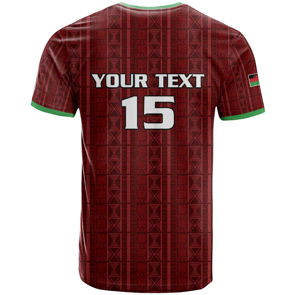 Custom Malawi Football T shirt Go Champions - Red - African Pride