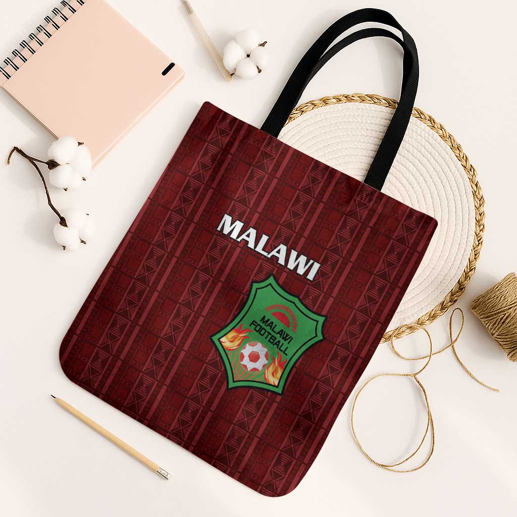 Malawi Football Tote Bag Come On Flames - Red