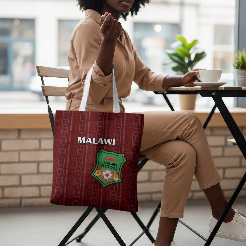 Malawi Football Tote Bag Come On Flames - Red