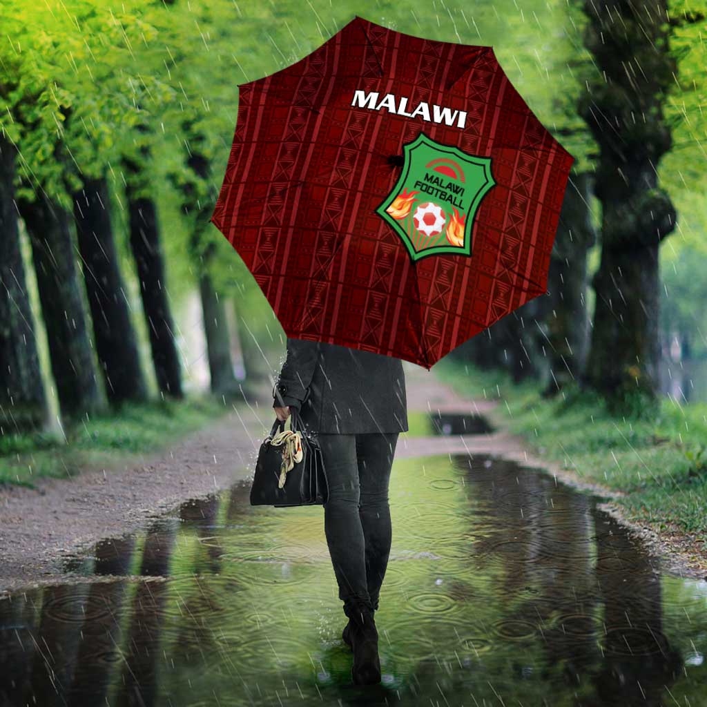 Malawi Football Umbrella Come On Flames - Red