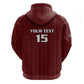 Custom Malawi Football Zip Hoodie Go Champions - Red - African Pride