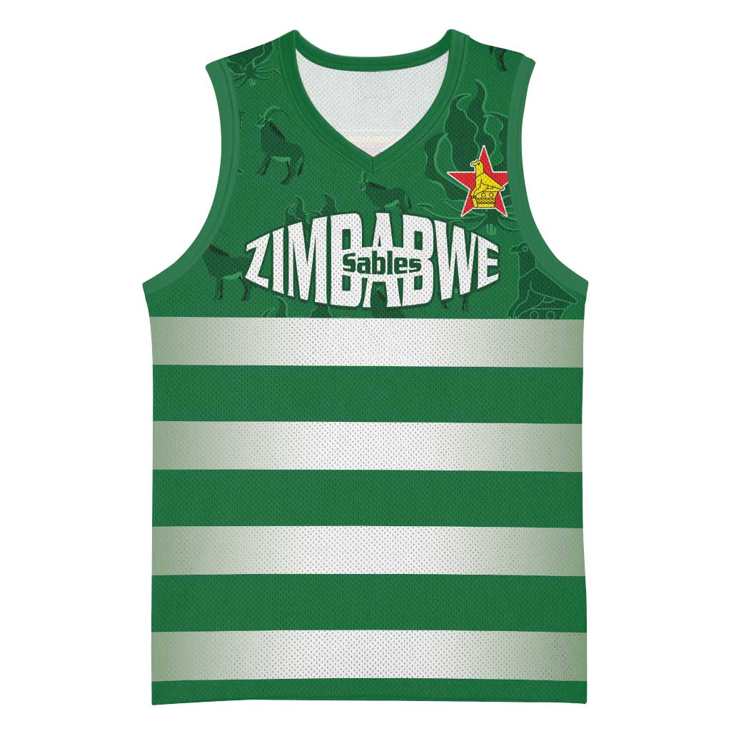Rugby Zimbabwe Custom Basketball Jersey Go Champions Sables LT15