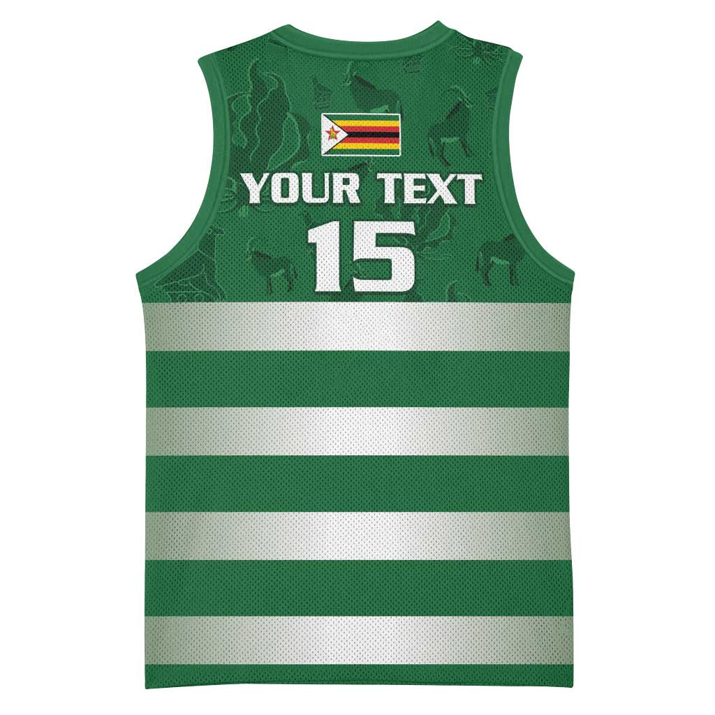 Rugby Zimbabwe Custom Basketball Jersey Go Champions Sables LT15
