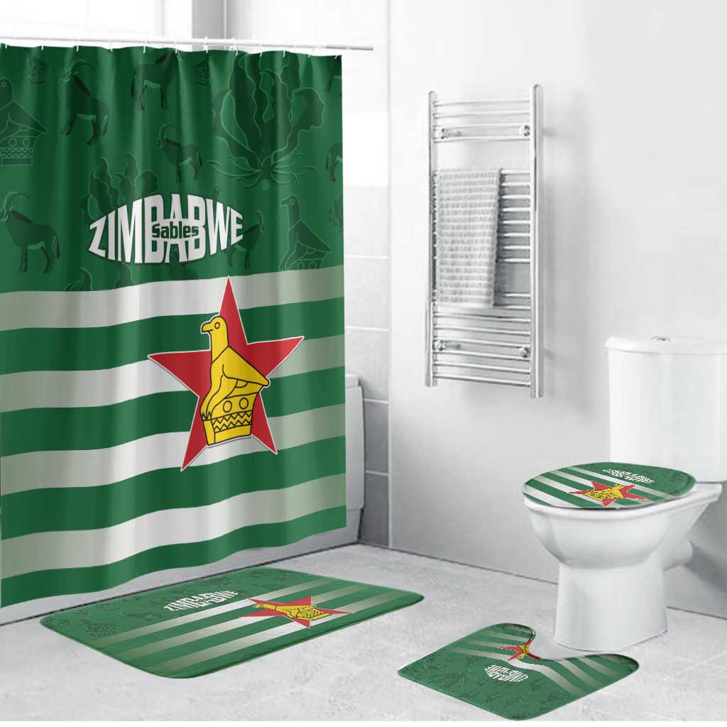 Rugby Zimbabwe Custom Bathroom Set Go Champions Sables