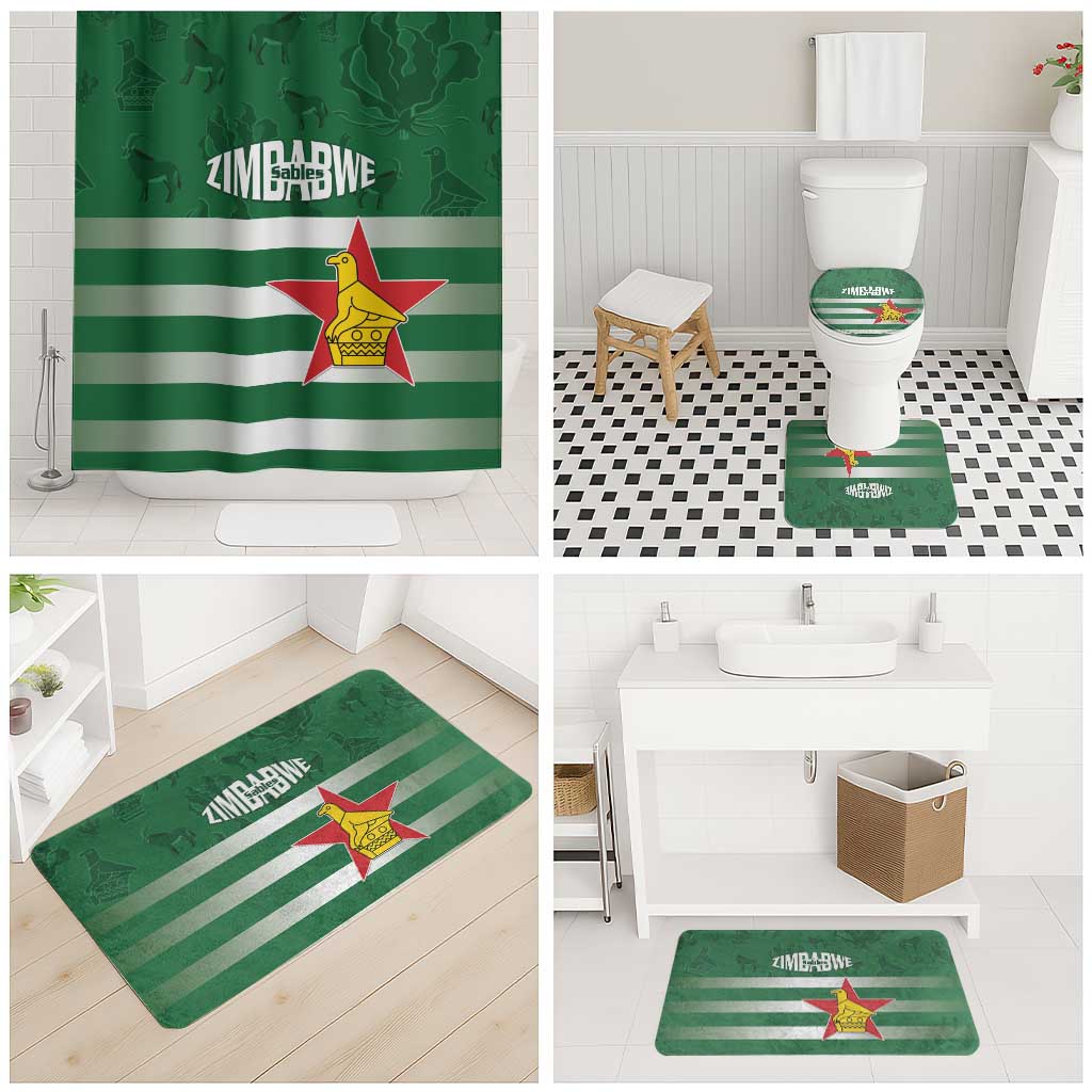 Rugby Zimbabwe Custom Bathroom Set Go Champions Sables