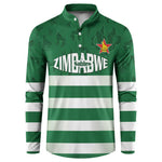 Rugby Zimbabwe Custom Button Sweatshirt Go Champions Sables