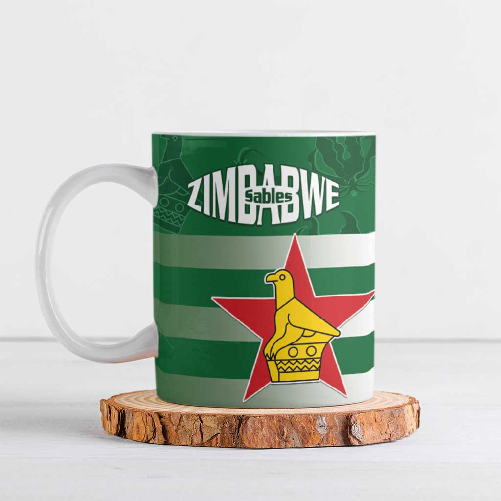 Rugby Zimbabwe Custom Ceramic Mug Go Champions Sables