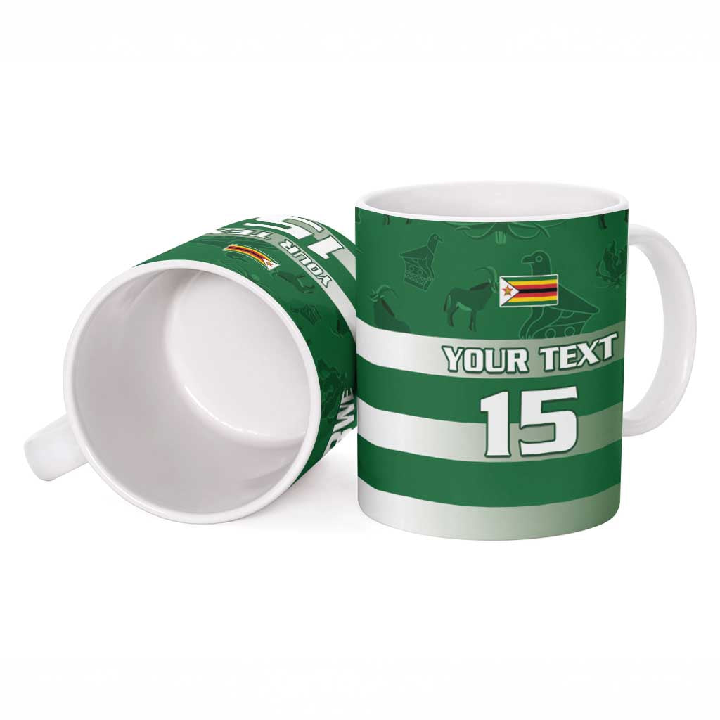 Rugby Zimbabwe Custom Ceramic Mug Go Champions Sables