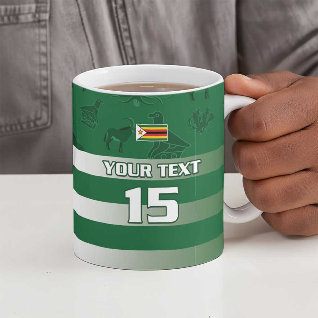 Rugby Zimbabwe Custom Ceramic Mug Go Champions Sables