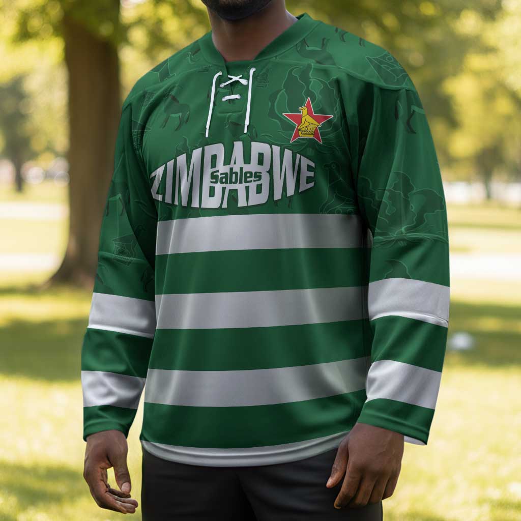 Rugby Zimbabwe Custom Hockey Jersey Go Champions Sables