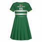 Rugby Zimbabwe Custom Kid Short Sleeve Dress Go Champions Sables - African Pride