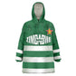 Rugby Zimbabwe Custom Kid Wearable Blanket Hoodie Go Champions Sables - African Pride