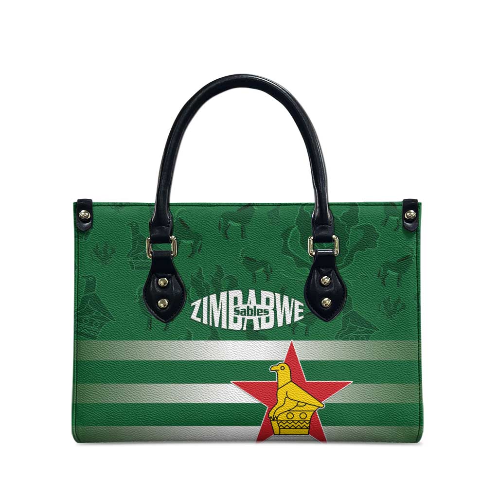 Rugby Zimbabwe Custom Leather Bag Go Champions Sables