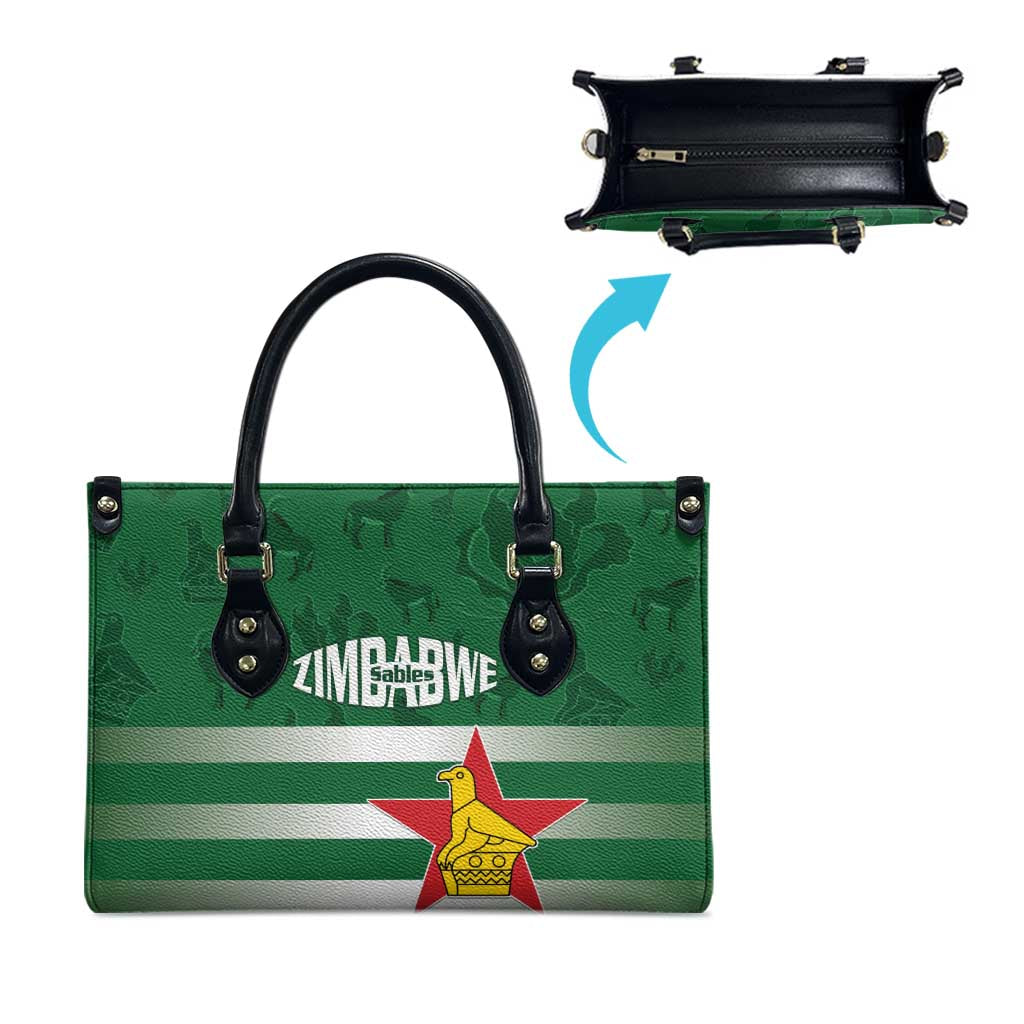 Rugby Zimbabwe Custom Leather Bag Go Champions Sables