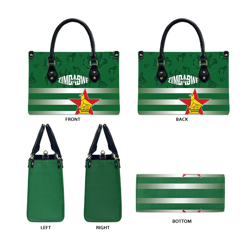 Rugby Zimbabwe Custom Leather Bag Go Champions Sables