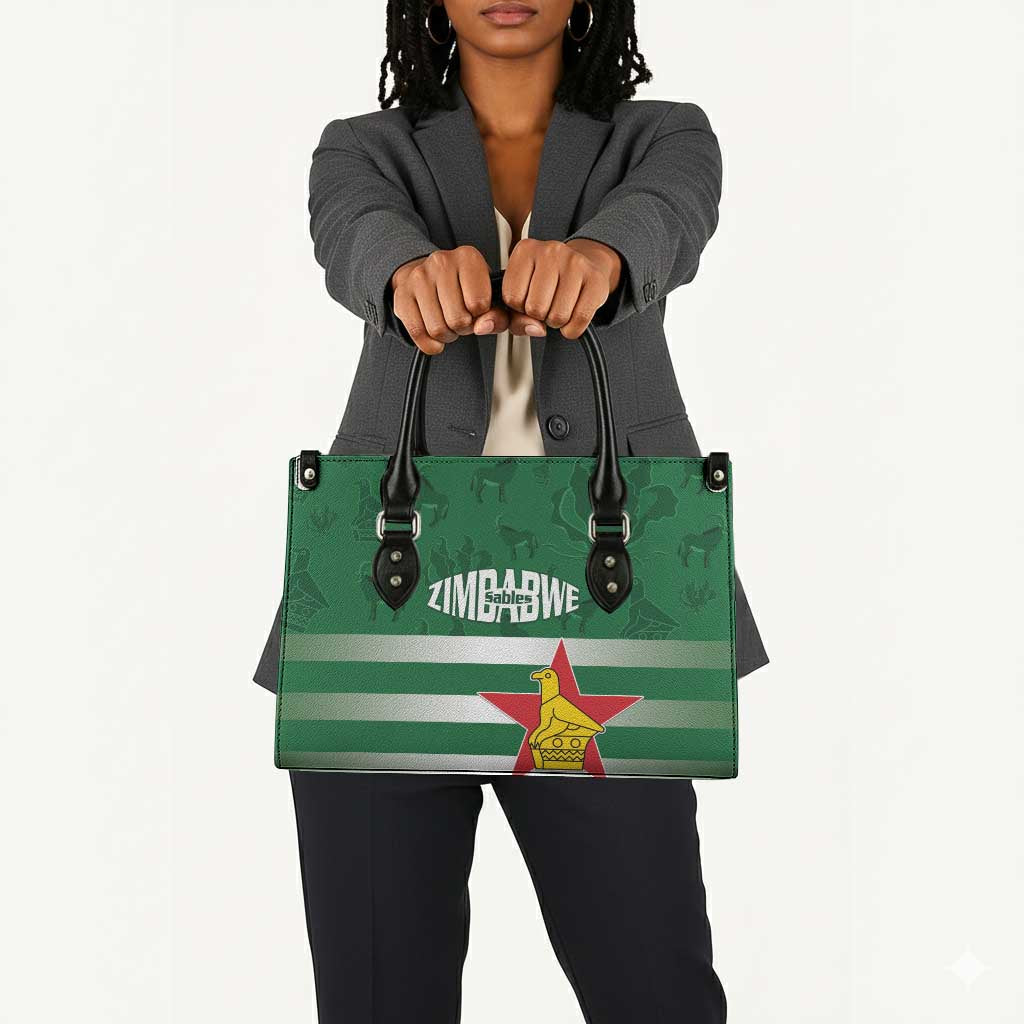 Rugby Zimbabwe Custom Leather Bag Go Champions Sables