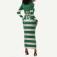 Rugby Zimbabwe Custom Long Sleeve Bodycon Dress Go Champions Sables - African Pride