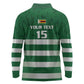Rugby Zimbabwe Custom Long Sleeve Polo Shirt Go Champions Sables - African Pride