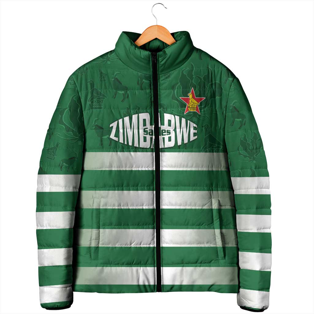 Rugby Zimbabwe Custom Padded Jacket Go Champions Sables
