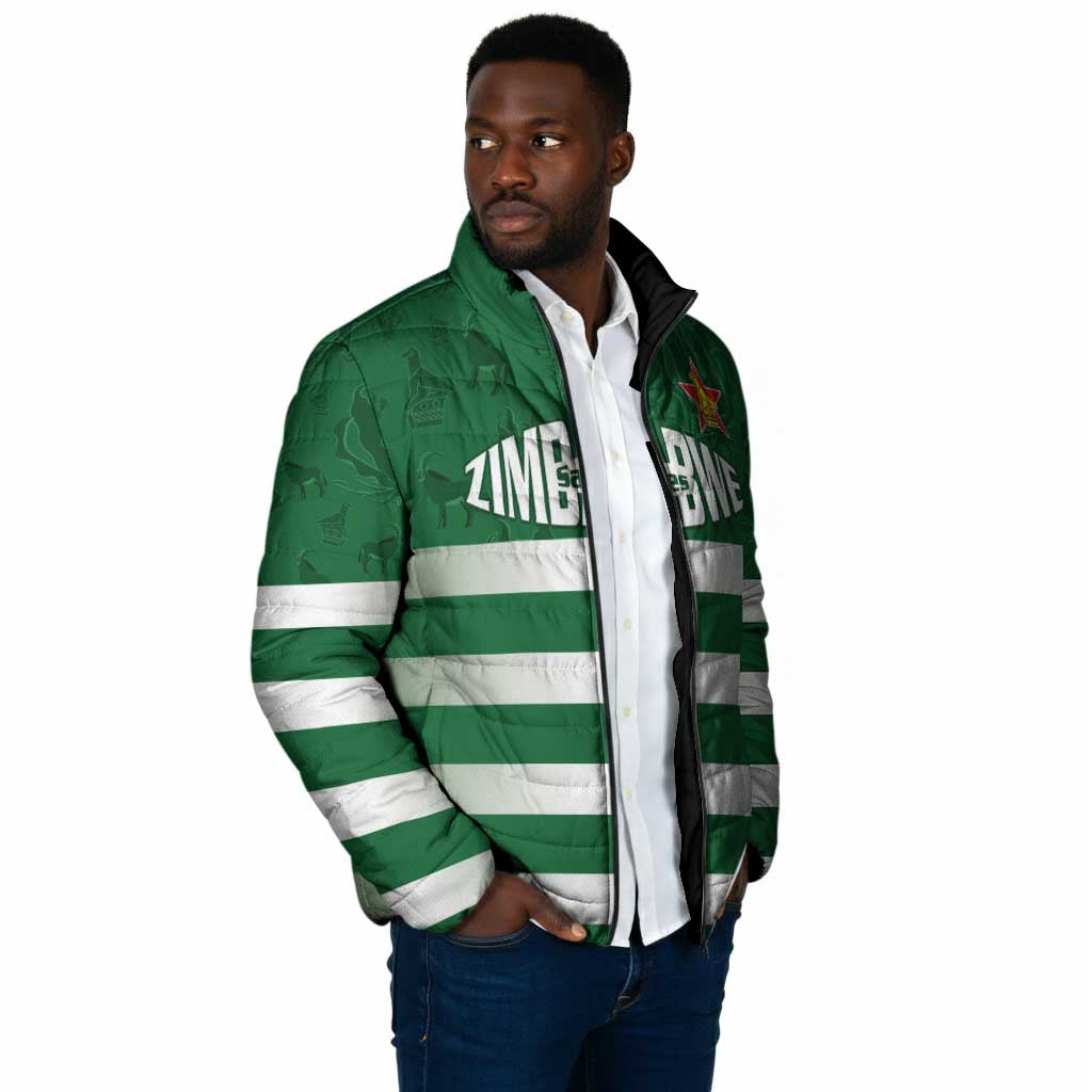Rugby Zimbabwe Custom Padded Jacket Go Champions Sables