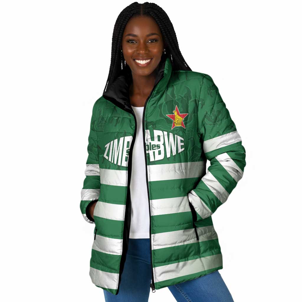 Rugby Zimbabwe Custom Padded Jacket Go Champions Sables