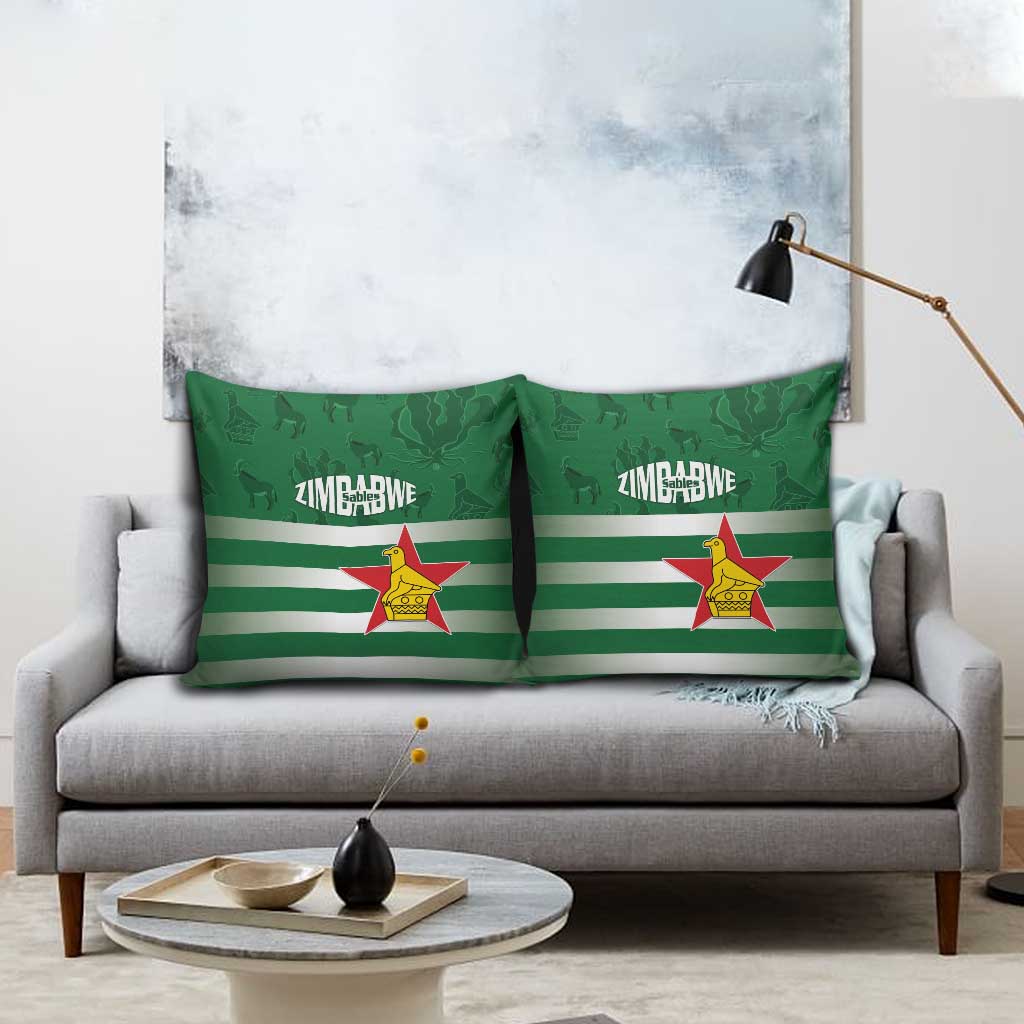 Rugby Zimbabwe Custom Pillow Cover Go Champions Sables