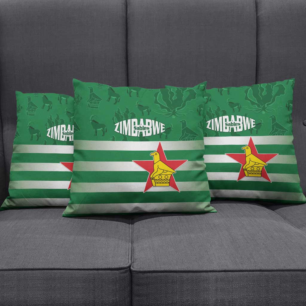 Rugby Zimbabwe Custom Pillow Cover Go Champions Sables