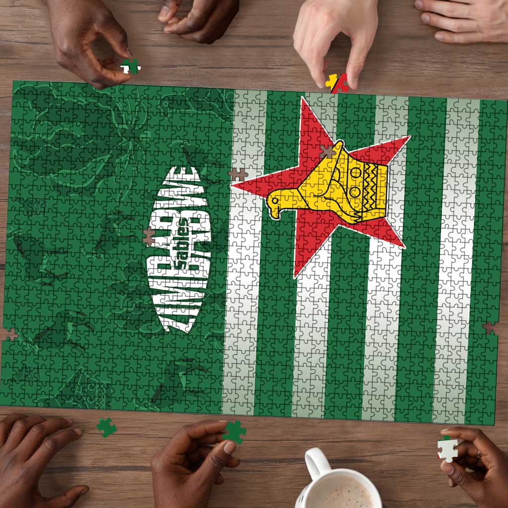 Rugby Zimbabwe Custom Puzzle Go Champions Sables