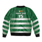 Rugby Zimbabwe Custom Sleeve Zip Bomber Jacket Go Champions Sables - African Pride